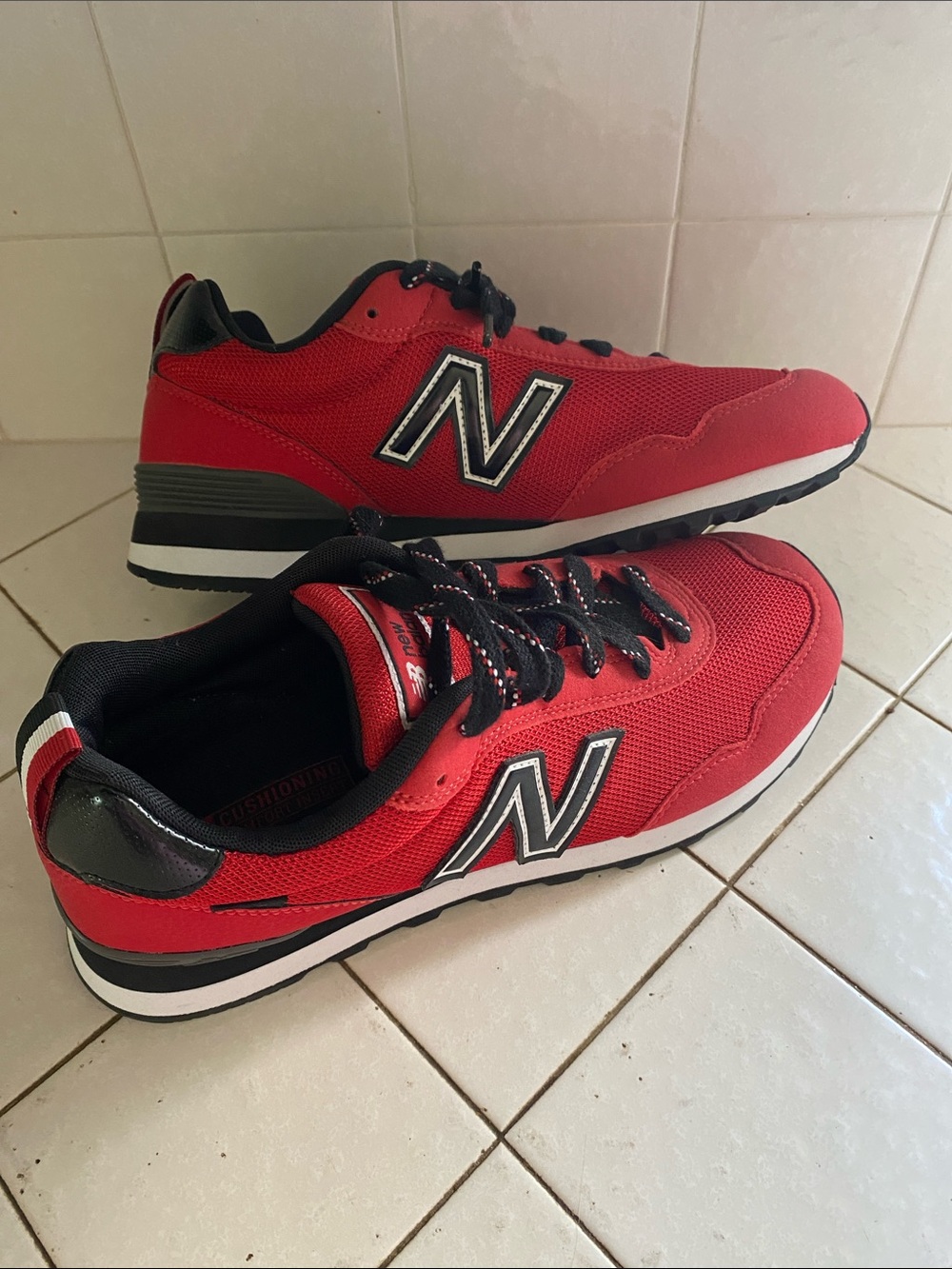 New Balance Red & Black Runner Sneakers